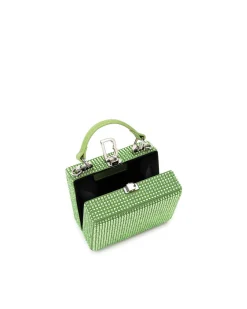 Brandon Blackwood Crossbody Bags>Mini Kendrick Trunk Peridot Mini Crystals