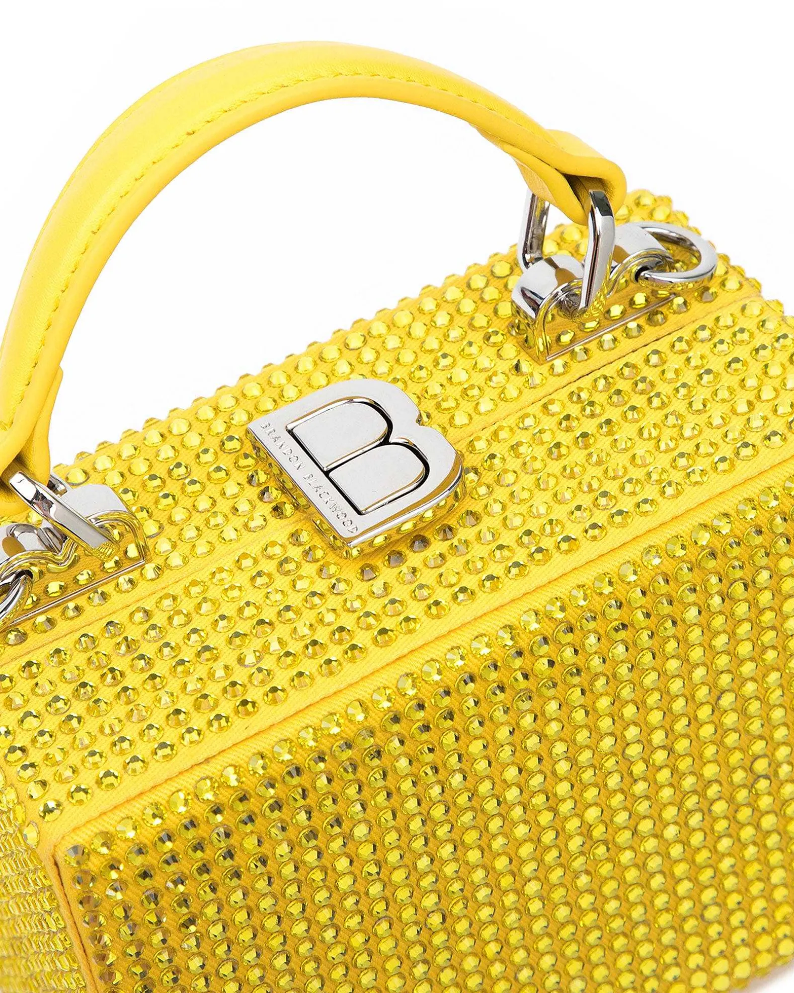 Brandon Blackwood Crossbody Bags>Mini Kendrick Trunk Citrine Mini Crystals