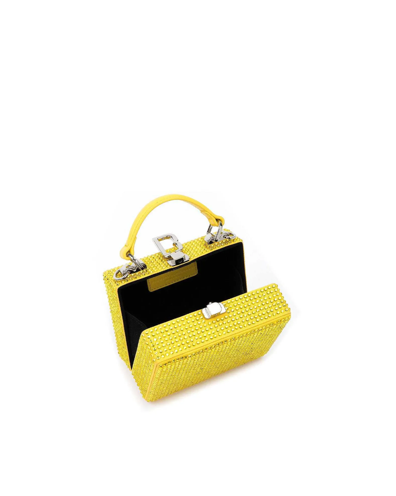Brandon Blackwood Crossbody Bags>Mini Kendrick Trunk Citrine Mini Crystals