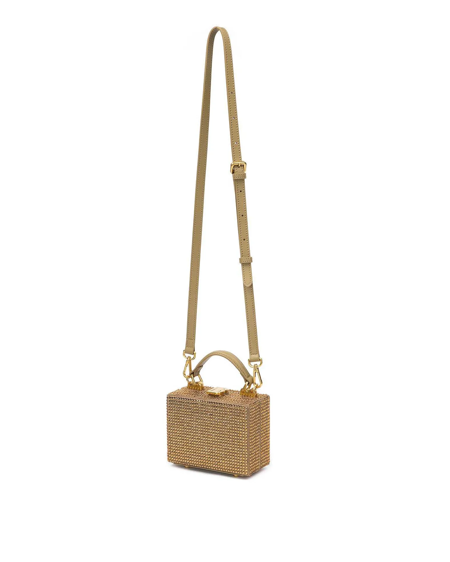 Brandon Blackwood Crossbody Bags>Mini Kendrick Trunk Light Colorado Topaz Mini Crystals