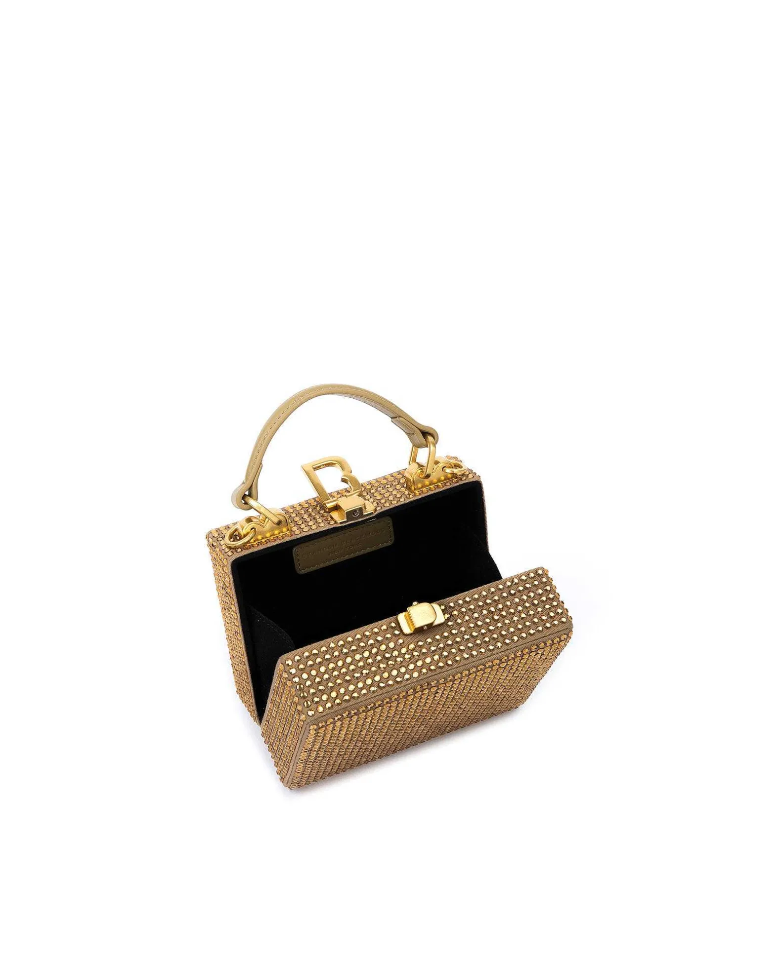 Brandon Blackwood Crossbody Bags>Mini Kendrick Trunk Light Colorado Topaz Mini Crystals