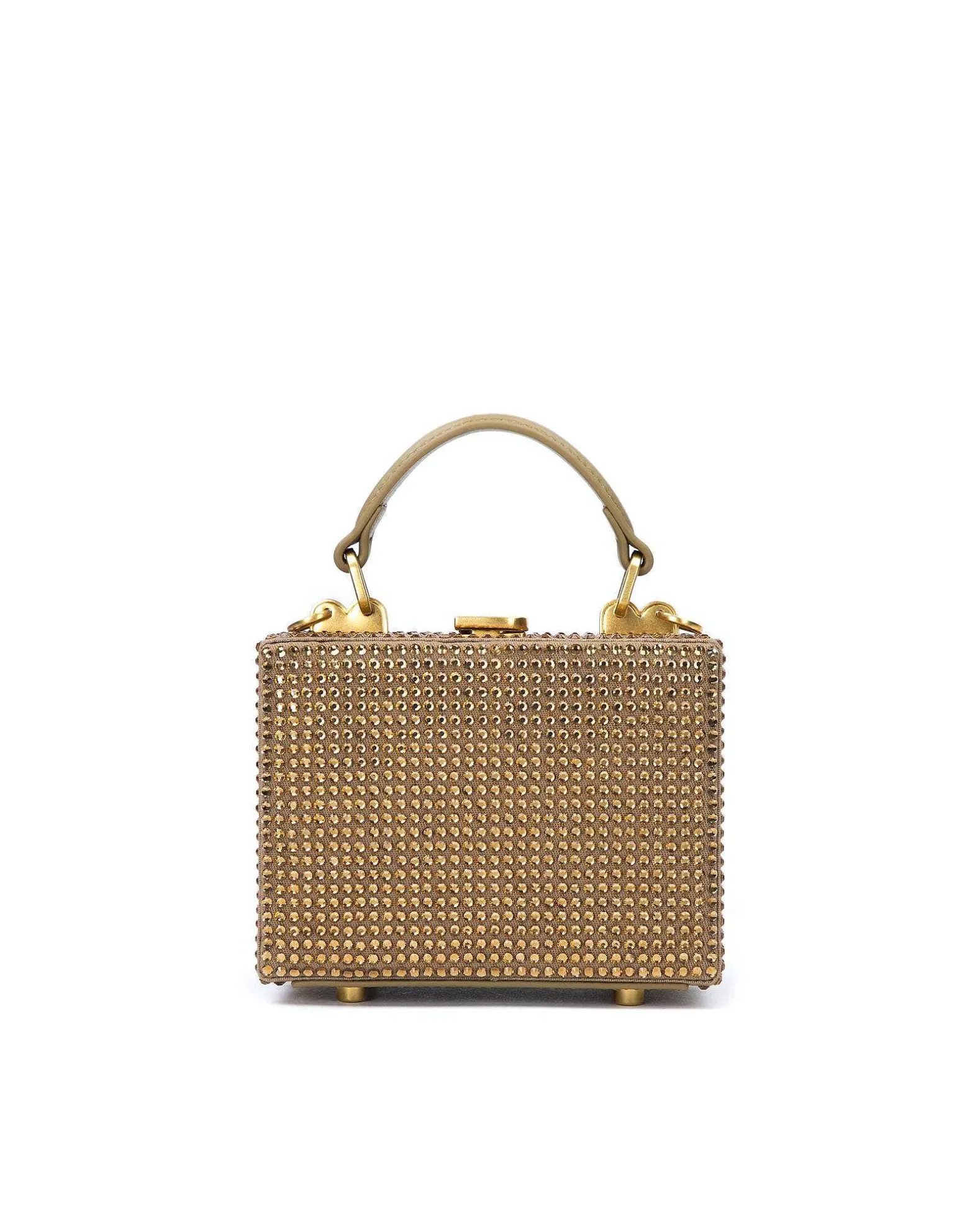 Brandon Blackwood Crossbody Bags>Mini Kendrick Trunk Light Colorado Topaz Mini Crystals
