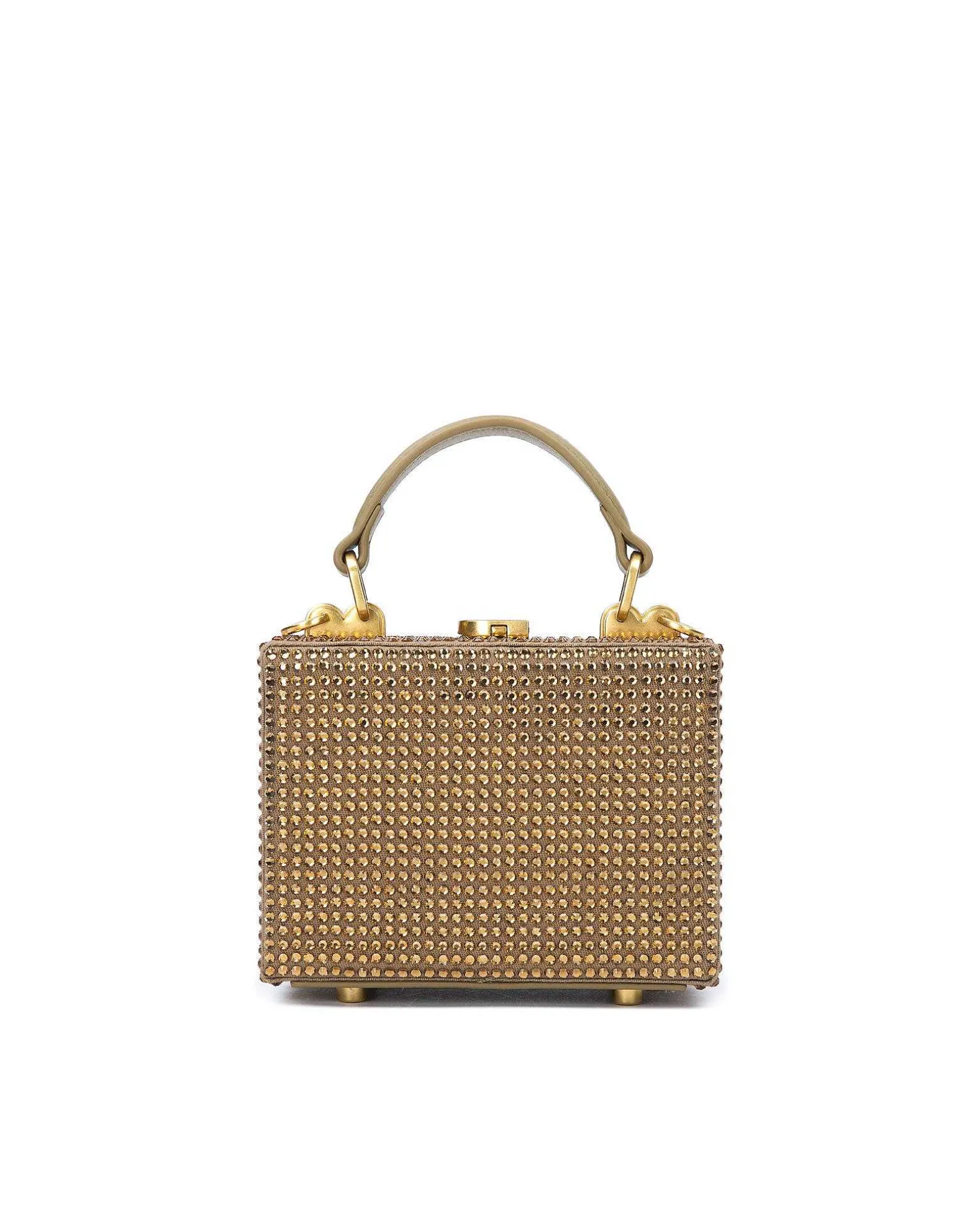 Brandon Blackwood Crossbody Bags>Mini Kendrick Trunk Light Colorado Topaz Mini Crystals