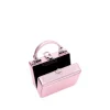 Brandon Blackwood Crossbody Bags>Mini Kendrick Trunk Metallic Soft Pink Leather