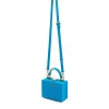 Brandon Blackwood Top Handle Bags>Mini Kendrick Trunk Aqua Blue Suede