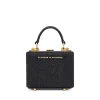Brandon Blackwood Top Handle Bags>Mini Kendrick Trunk Black Denim