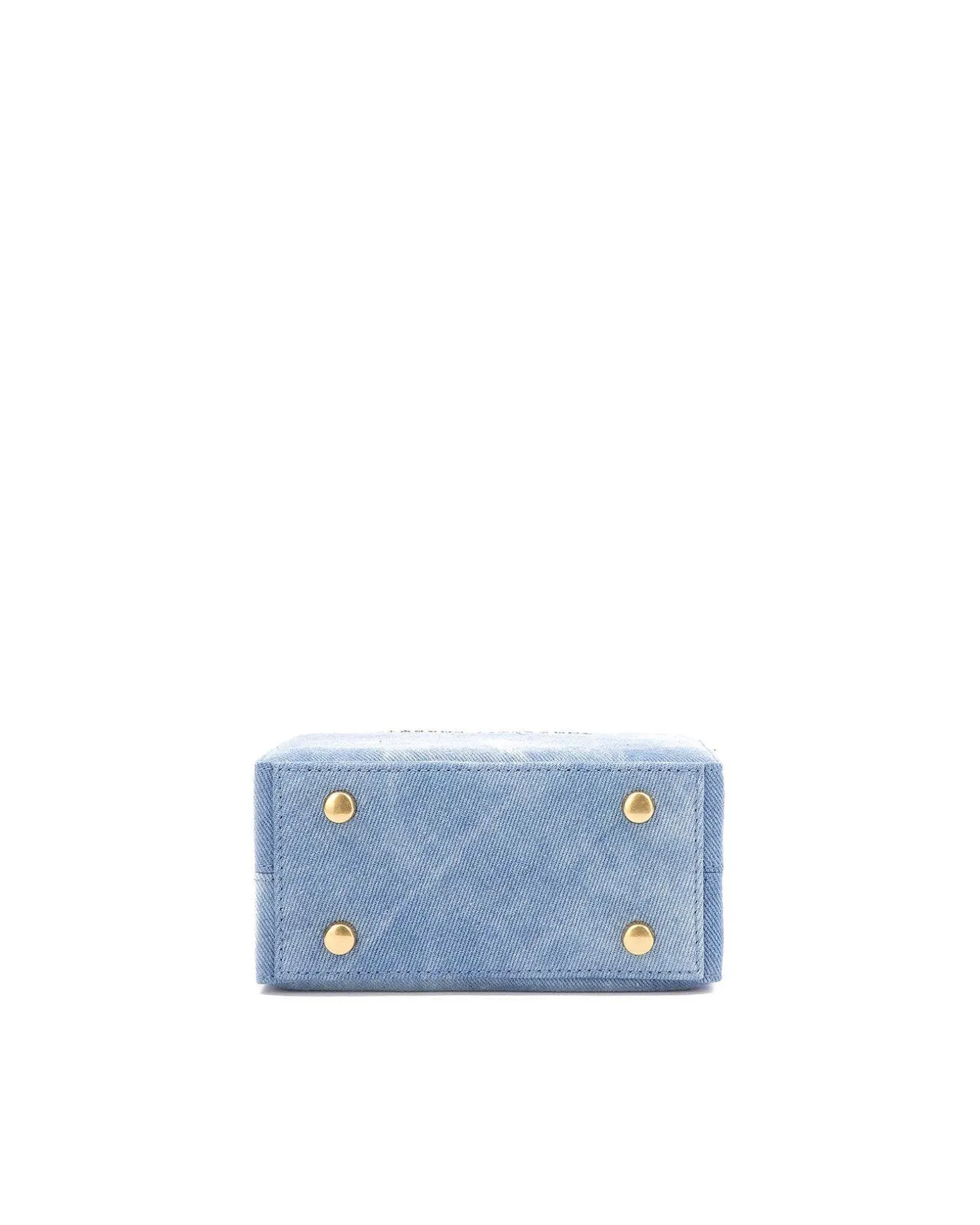 Brandon Blackwood Top Handle Bags>Mini Kendrick Trunk Blue Bleached Denim
