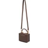 Brandon Blackwood Top Handle Bags>Mini Kendrick Trunk Brown Satin