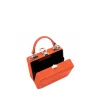 Brandon Blackwood Top Handle Bags>Mini Kendrick Trunk Burnt Orange Ponyhair