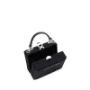 Brandon Blackwood Top Handle Bags>Mini Kendrick Trunk Black Ponyhair