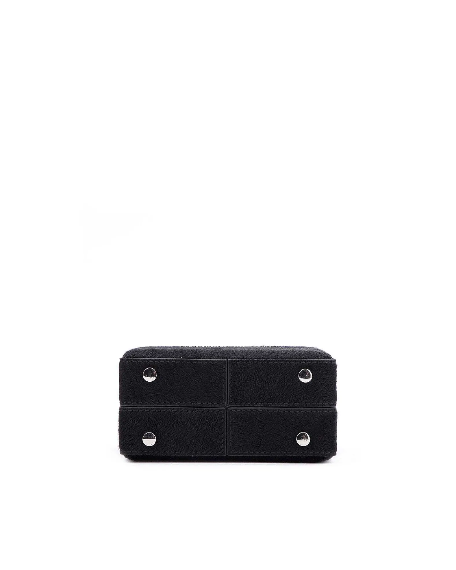 Brandon Blackwood Top Handle Bags>Mini Kendrick Trunk Black Ponyhair