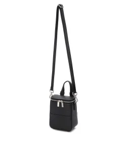 Brandon Blackwood Crossbody Bags>Mini Portmore Black Leather