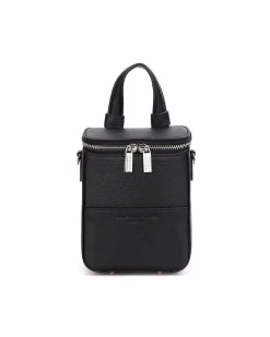 Brandon Blackwood Crossbody Bags>Mini Portmore Black Leather