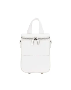 Brandon Blackwood Crossbody Bags>Mini Portmore White Leather