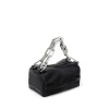 Brandon Blackwood Top Handle Bags>Mini Valentina Black Leather W/Silver Hardware