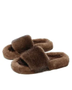 Brandon Blackwood Sandals>Mink Slides Brown