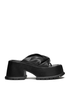 Brandon Blackwood Platforms>Montego Platform Sandal Black