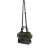Brandon Blackwood Crossbody Bags>Mya Bag Black Leather & Green Fox