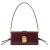 Brandon Blackwood Shoulder Bags>Nia Bag Burgundy Hard Leather