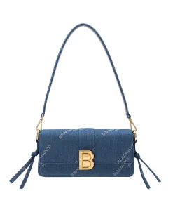 Brandon Blackwood Shoulder Bags>Nia Bag Bb Logo Denim