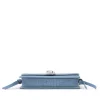 Brandon Blackwood Shoulder Bags>Nia Bag Blue Croc Suede