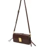 Brandon Blackwood Shoulder Bags>Nia Bag Brown Cracked Leather