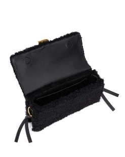 Brandon Blackwood Shoulder Bags>Nia Bag Black Shearling