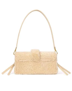 Brandon Blackwood Shoulder Bags>Nia Bag Cream Shearling
