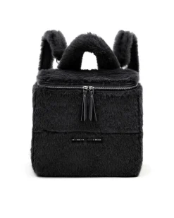 Brandon Blackwood Backpacks>Portmore Backpack Black Faux Mink