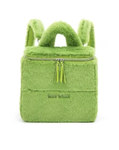 Brandon Blackwood Backpacks>Portmore Backpack Green Faux Mink