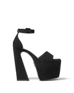 Brandon Blackwood Platforms>Sali Pump Black Suede