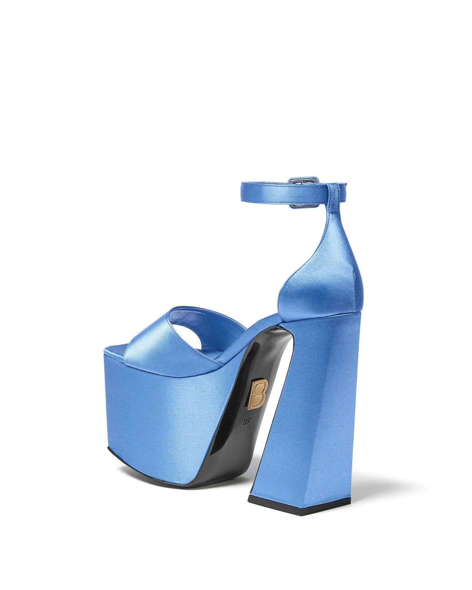 Brandon Blackwood Platforms>Sali Pump Sky Blue Satin