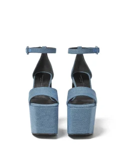 Brandon Blackwood Platforms>Sali Pump Denim