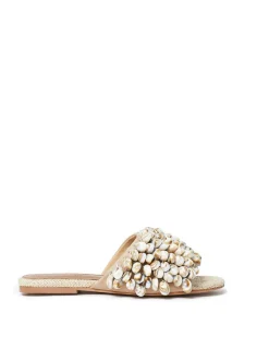 Brandon Blackwood Sandals>Sisal Flat Tan