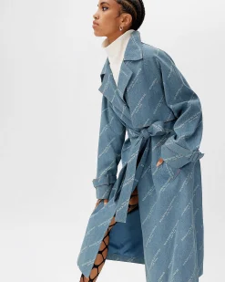 Brandon Blackwood Outerwear>The Mercer Trench Blue