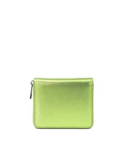 Brandon Blackwood Wallets>Tristan Wallet Metallic Green Leather
