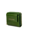 Brandon Blackwood Wallets>Wooster Wallet Green Oil Leather